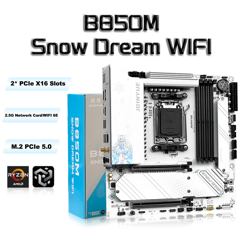 Carte mère de jeu JGINYUE B850 - Am5 Micro Atx Pcie 5.0 Motherboard avis et prix
